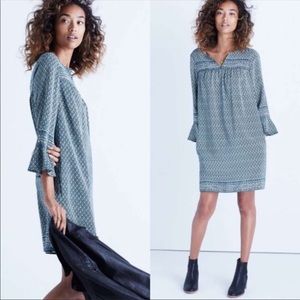 Madewell Boho Chic Tunic Dress with Bell Sleeves